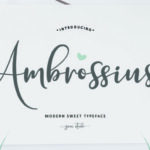 Ambrossius Script Font Poster 1