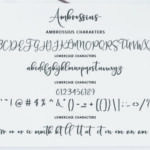 Ambrossius Script Font Poster 7