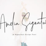 Amelia Font Poster 1