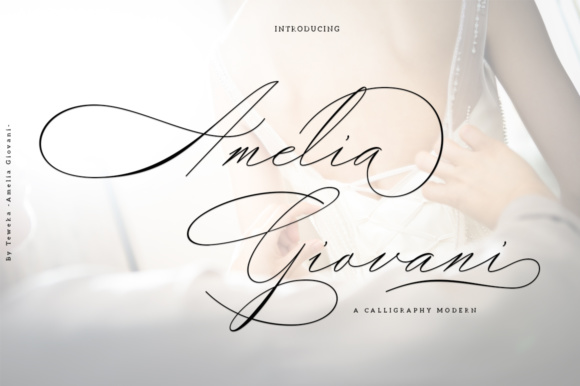 Amelia Giovani Font Poster 1