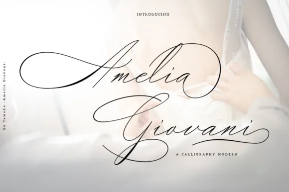 Amelia Giovani Font Amelia Giovani Font Poster 1