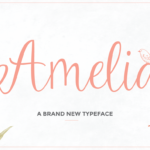 Amelia Script Font Poster 1