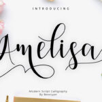Amelisa Script Font Poster 1