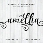 Amellia Font Poster 1