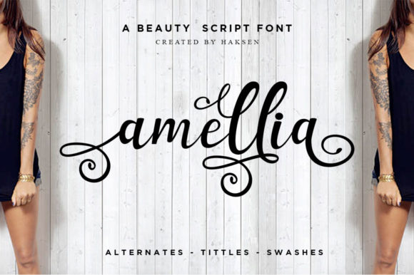 Amellia Font Poster 1