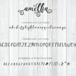 Amellia Font Poster 4