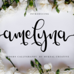 Amelyna Font Poster 1