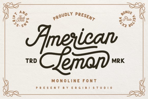 American Lemon Font Poster 1