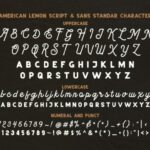 American Lemon Font Poster 9