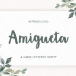 Amigueta Script Font Poster 1