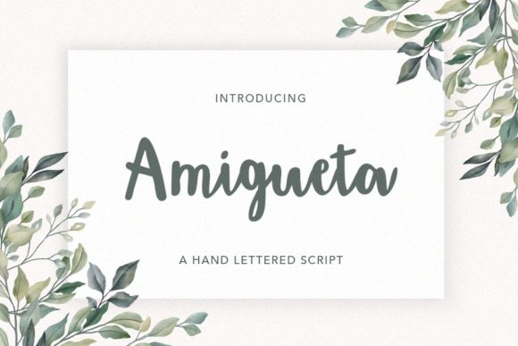 Amigueta Script Font Poster 1
