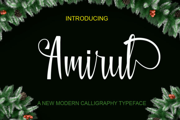 Amirul Font Poster 1