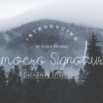 Amoera Signature Font Poster 1