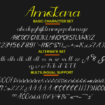 Amokara Script Font Poster 3
