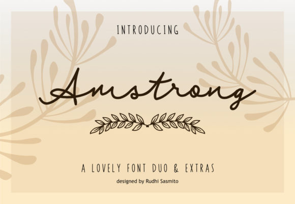 Amstrong Duo Font Poster 1