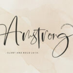 Amstrong Script Font Poster 1