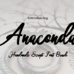 Anaconda Font Poster 1