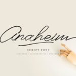 Anaheim Script Font Poster 1