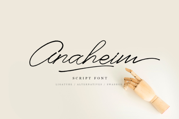 Anaheim Script Font Poster 1