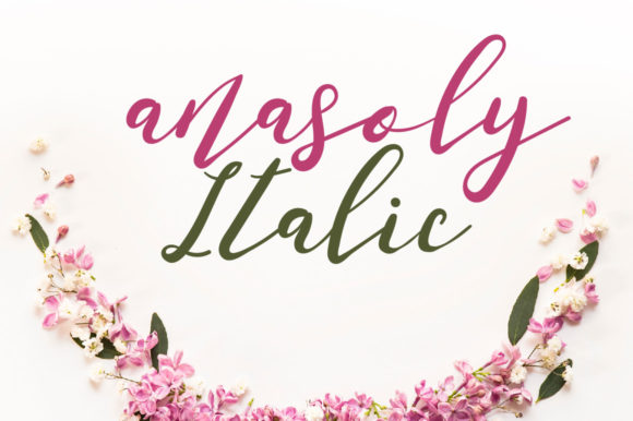 Anasoly Italic Font Poster 1