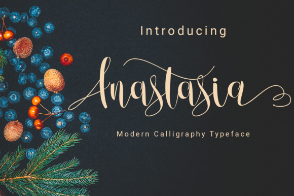 Anastasia Script Font Poster 1