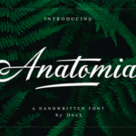 Anatomia Script Font Poster 1