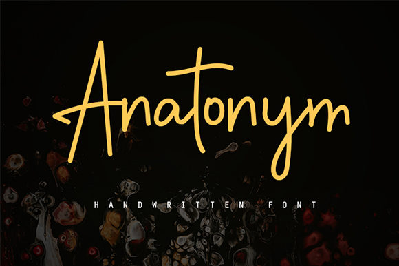 Anatonym Font Poster 1