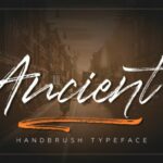 Ancient Font Poster 1