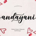 Andayani Script Font Poster 1