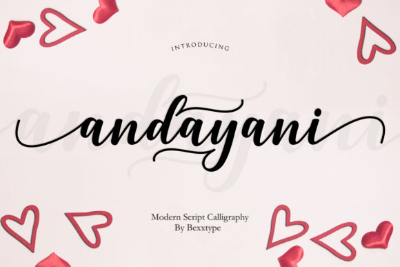 Andayani Script Font Poster 1