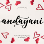 Andayani Script Font Poster 10