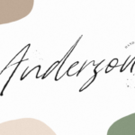 Anderson Font Poster 1
