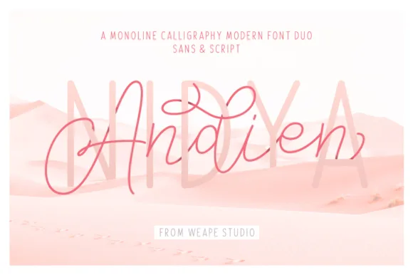 Andien Nidya Duo Font Andien Nidya Duo Font Poster 1