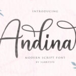 Andina Script Font Poster 1