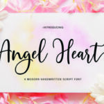 Angel Heart Script Font Poster 1