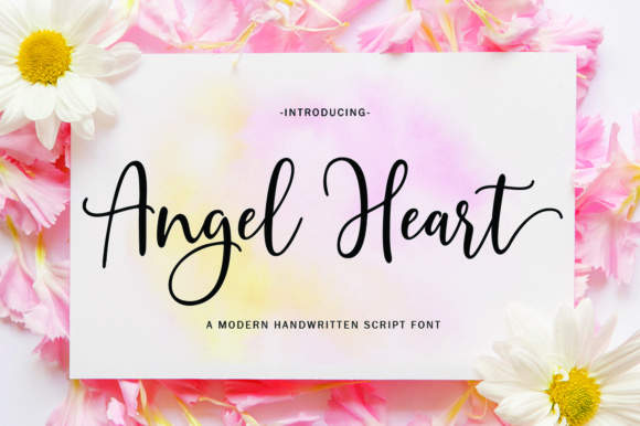 Angel Heart Script Font Poster 1