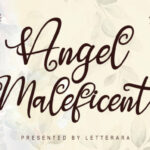 Angel Maleficent Font Poster 1