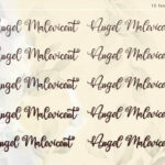 Angel Maleficent Font Poster 3