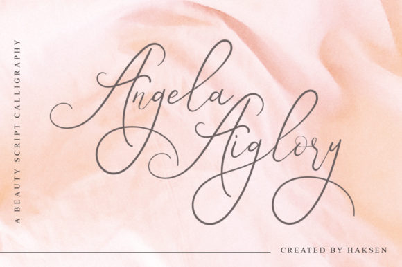 Angela Aiglory Font Poster 1