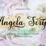 Angela Script Font Poster 1
