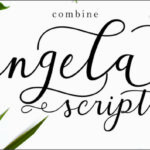 Angela Script Font Poster 2