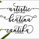 Angela Script Font Poster 4