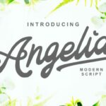 Angelia Font Poster 1