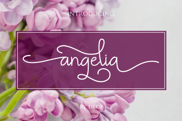 Angelia Font Poster 1