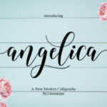 Angelica Font Poster 1