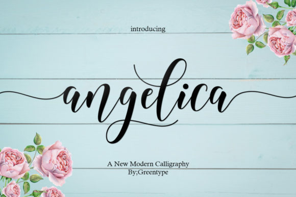 Angelica Font Poster 1