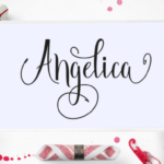 Angelica Font Poster 1