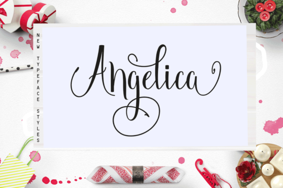 Angelica Font Angelica Font Poster 1