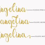Angelina Font Poster 7