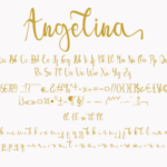 Angelina Font Poster 8